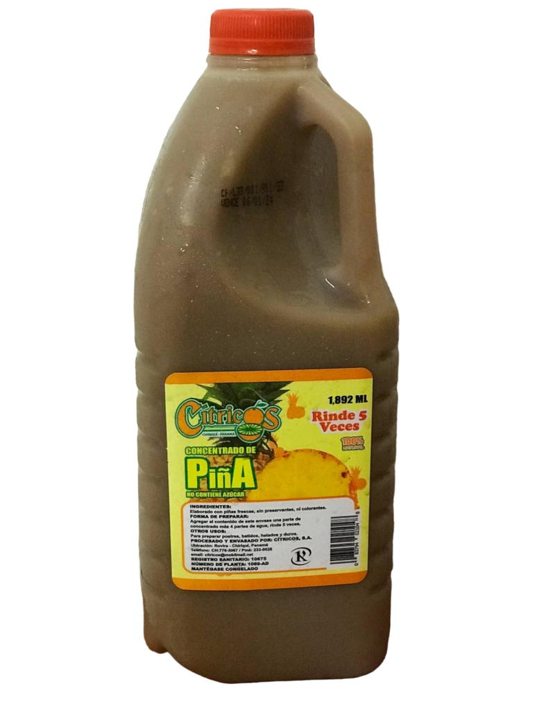 CONCENTRADO CITRICO 100% NATURAL PIÑA 64oz 1892ml/9