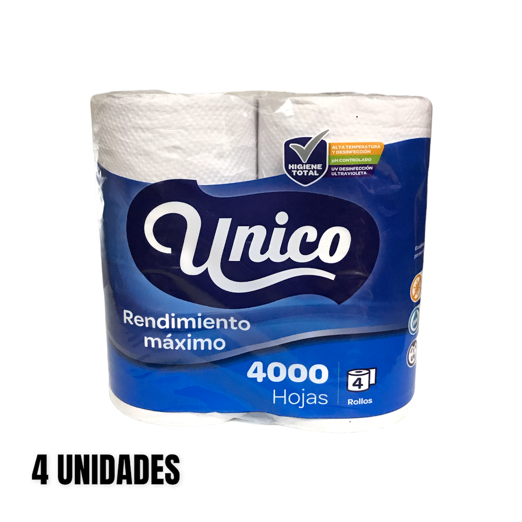 PAPEL HIGIENICO UNICO 4000HOJAS/12