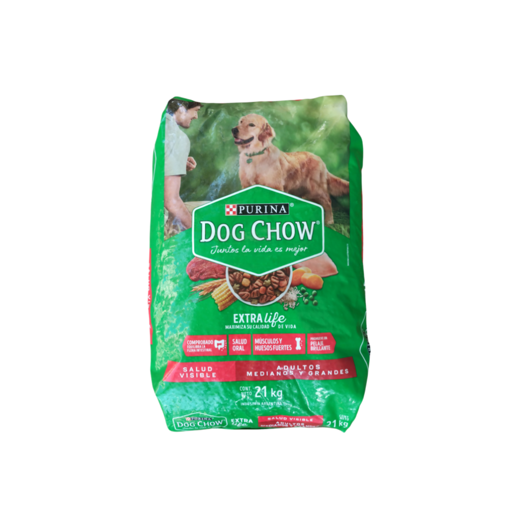 ALIMENTO DOG CHOW ADULTO EXTRA LIFE M/G 2kg