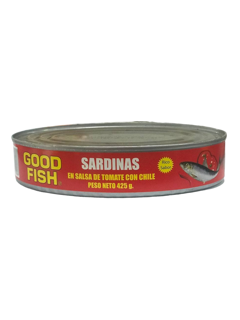 SARDINA GOOD FISH EN SALSA DE TOMATE PICANTE OVALADO 15oz 425g/24