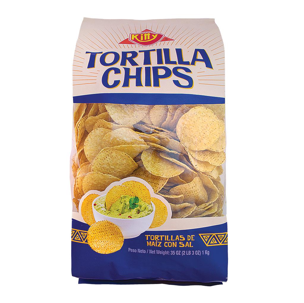 TORTILLA CHIPS DE MAIZ CON SAL KITTY 1KG