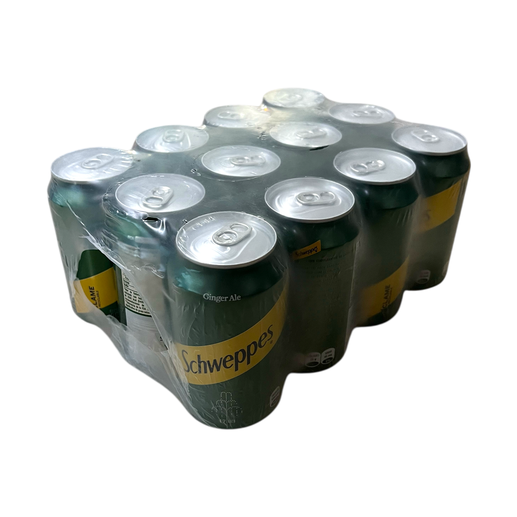 CAJA SCHWEPPES GINGER ALE LATA 354ML 12U