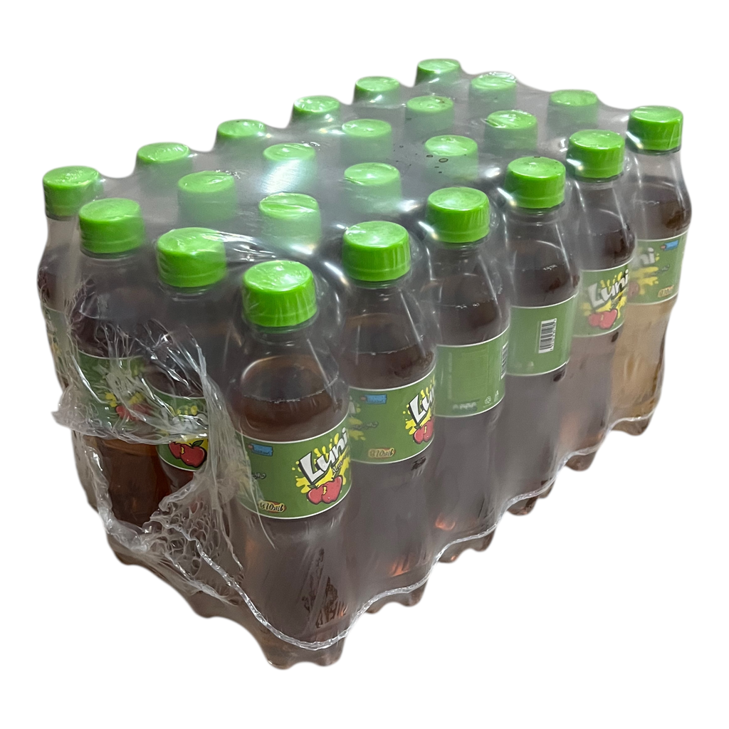 SODA LUNI MANZANA PLASTICO 370ML/24 CAJA