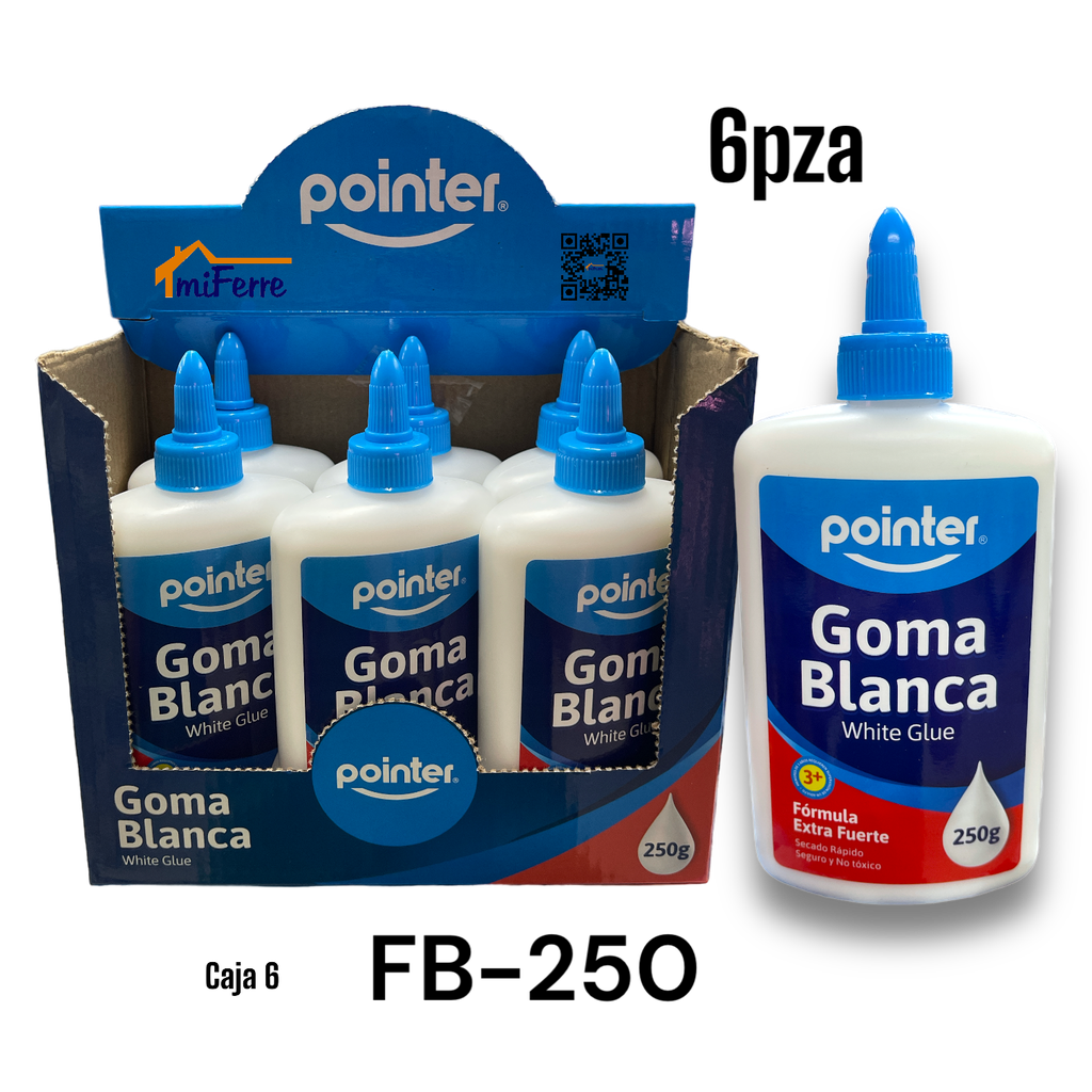 GOMA BLANCA 250G POINTER/6