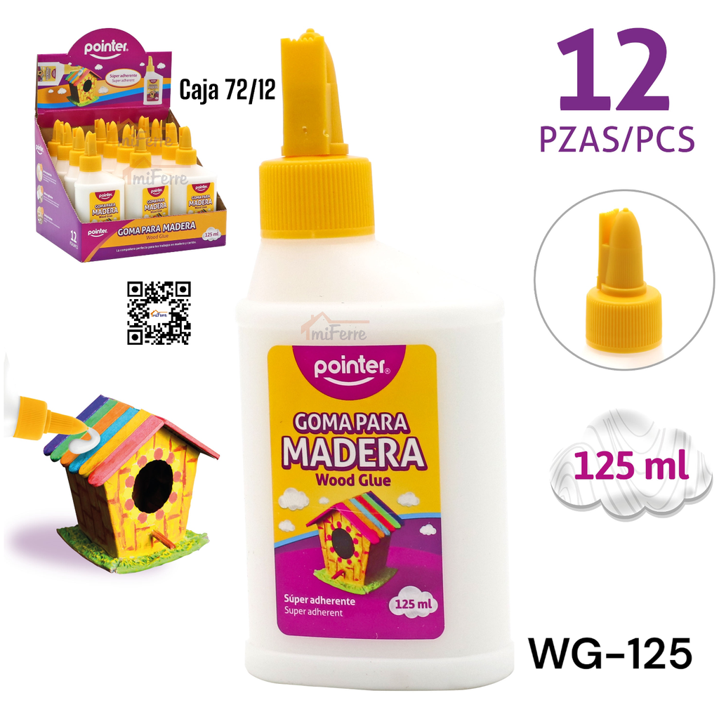 GOMA PARA MADERA 125ML POINTER