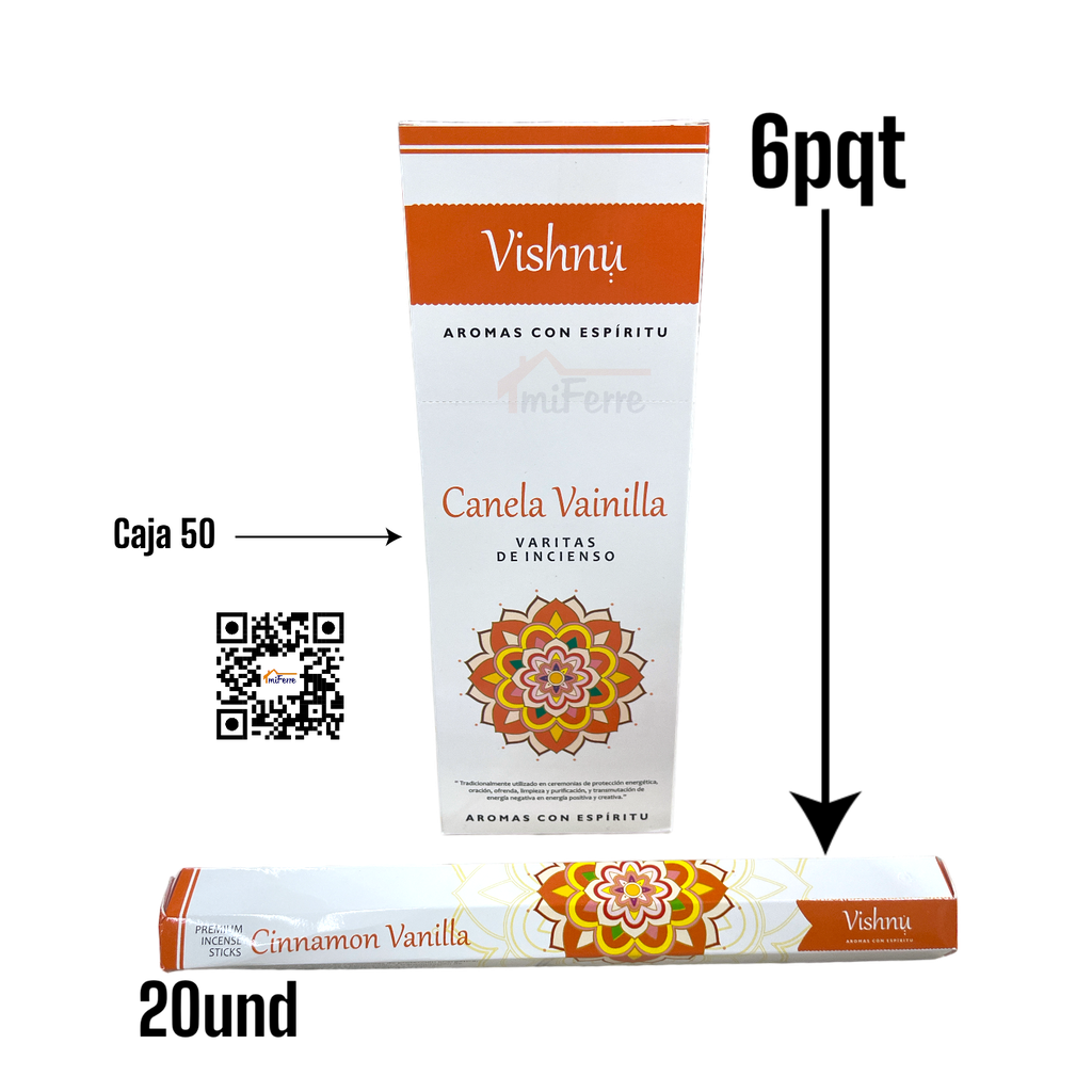 PQT INCIENSO CANELA VAINILLA SAV