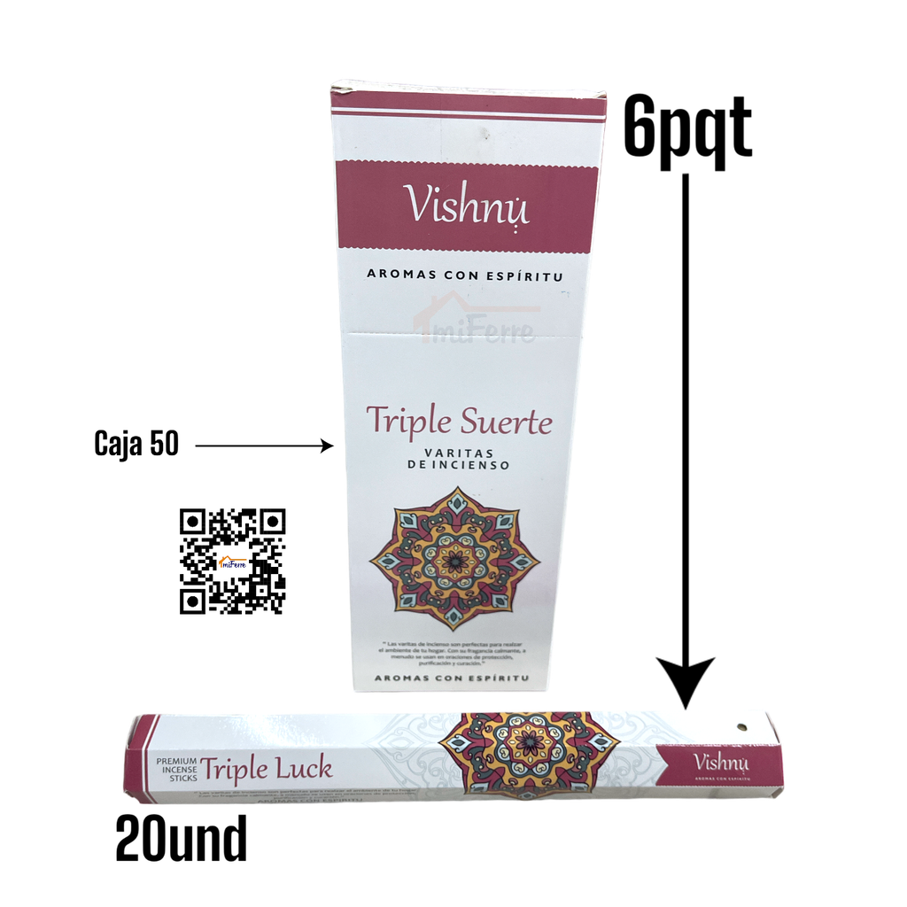 PQT INCIENSO TRIPLE SUERTE SAV