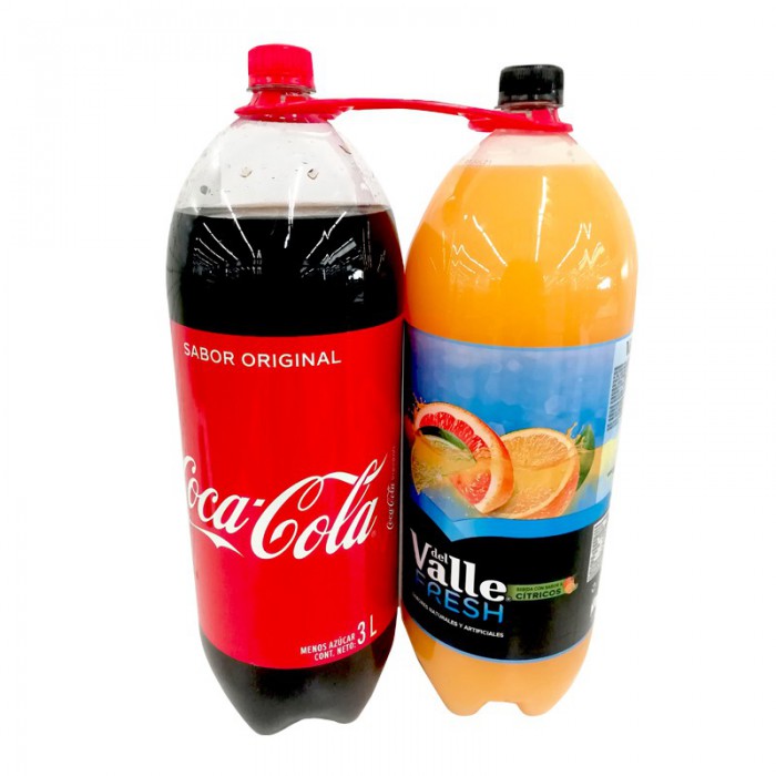 2-PACK 3LT COCA COLA + JUGO DEL VALLE /3