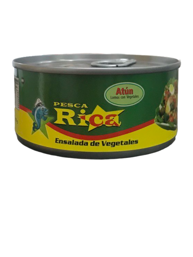 ATUN LOMOS CON VEGETALES PESCA RICA 170g /48u