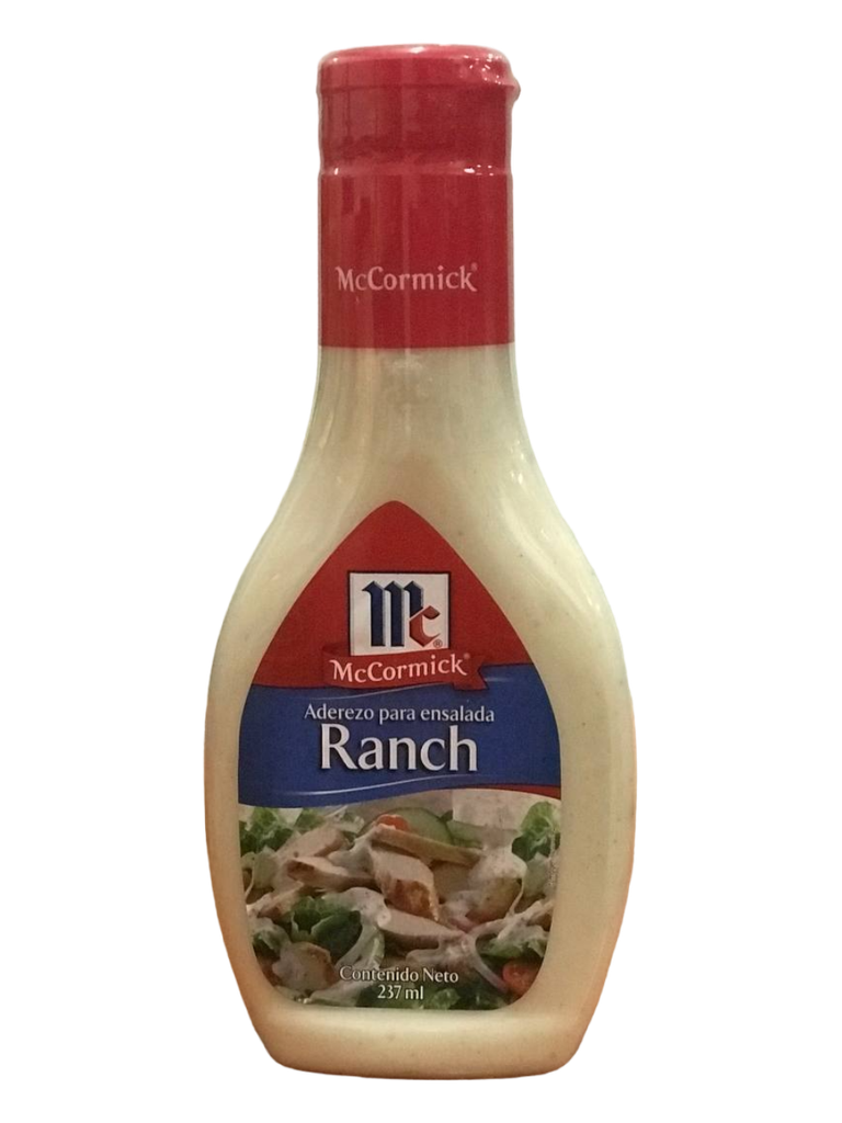 ADEREZO RANCH PARA ENSALADA MCCORMICK 237ml 12/