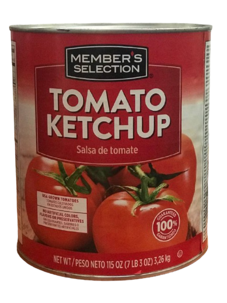 KETCHUP TOMATO MEMBER'S SELECTION LATA 115oz /6un