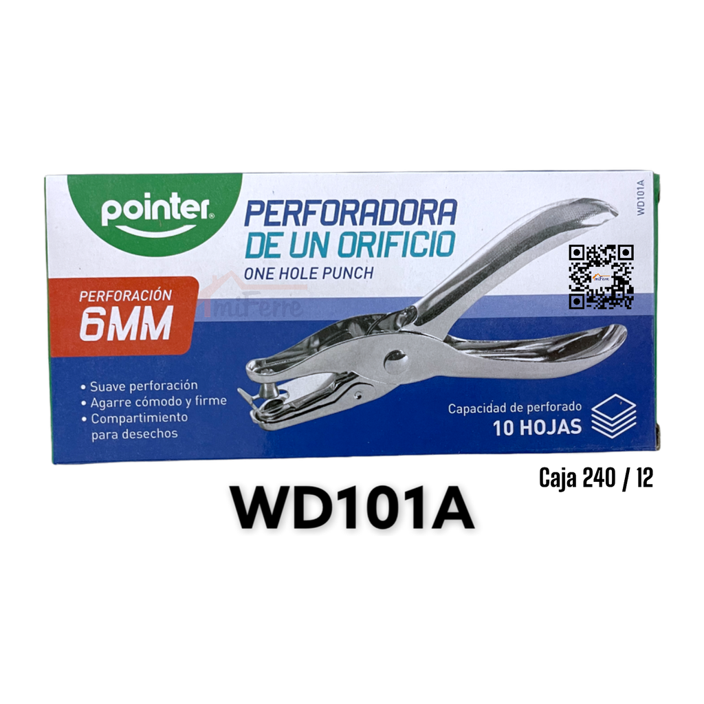 ABRE HUECO METALICO 1 ORIFICIO 6mm POINTER