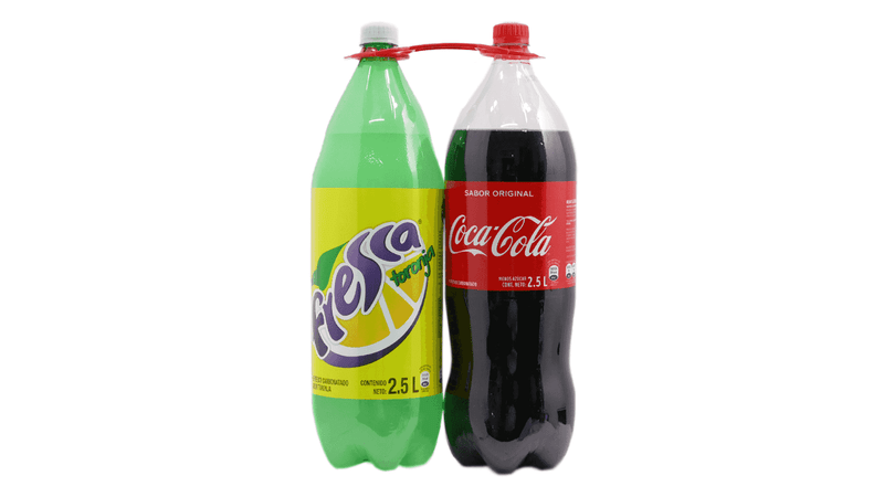 2-PACK 2.5LT COCA COLA + FRESCA /3