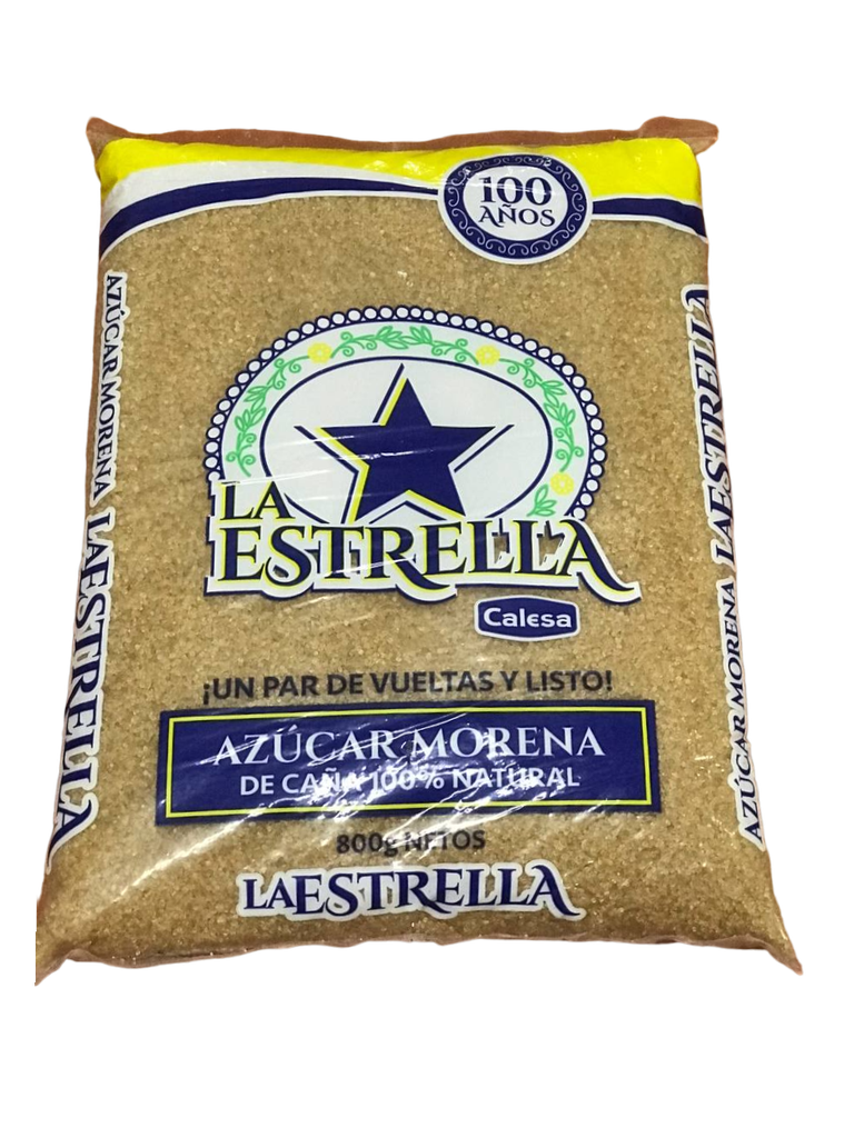 AZUCAR MORENA LA ESTRELLA 800g/25