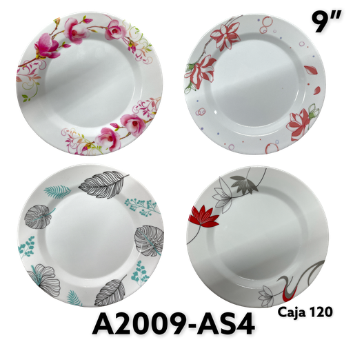 [A2009-AS4] PLATO DE MELAMINA 9"