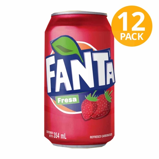 [167973] SODA FANTA FRESA LATA 354ML /12UND