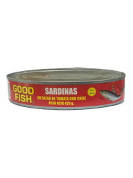 [GFCPO-0004] SARDINA GOOD FISH EN SALSA DE TOMATE PICANTE OVALADO 15oz 425g/24