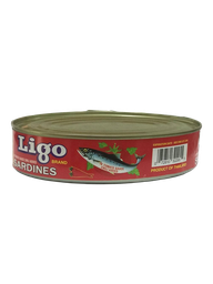 [0220] SARDINA LIGO OVALADA EN SALSA DE TOMATE PICANTE 15oz 425g/24