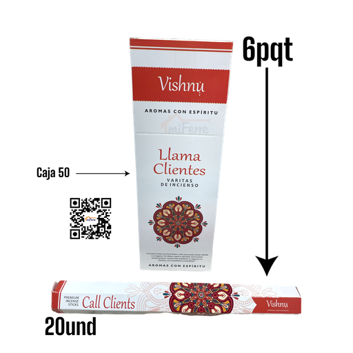 PQT INCIENSO LLAMA CLIENTES SAV