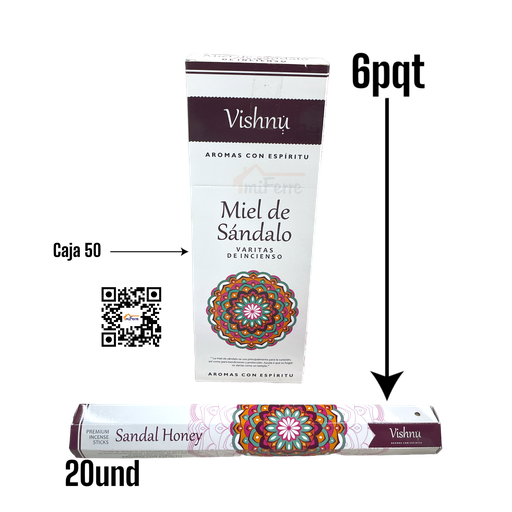 PQT INCIENSO MIEL DE SANDALO SAV