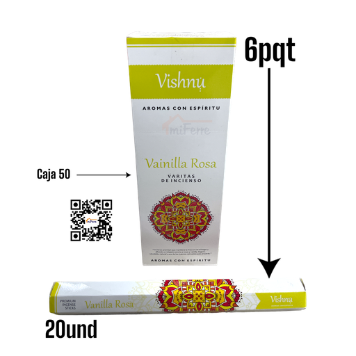 PQT INCIENSO VAINILLA ROSA SAV