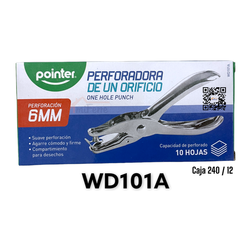 [WD101A] ABRE HUECO METALICO 1 ORIFICIO 6mm POINTER